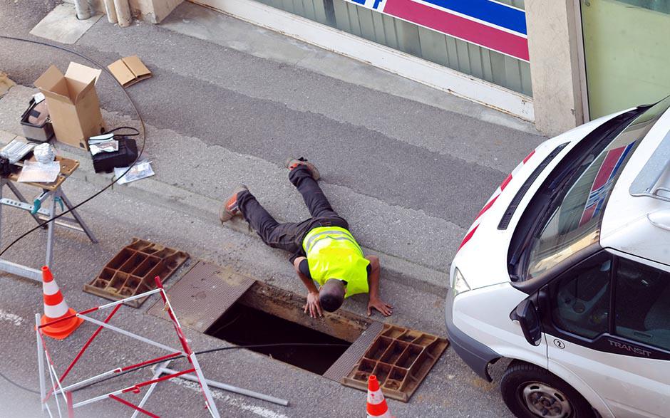 déboucher canalisation egout Marines